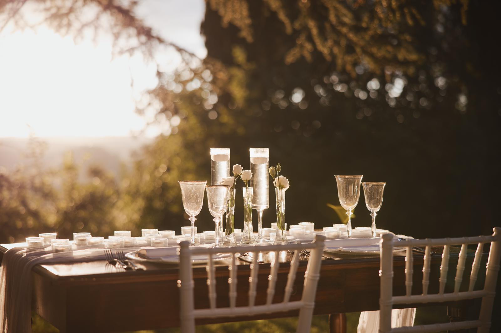 Celebration with families in Tuscany